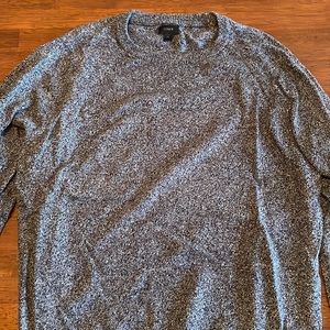 J. Crew grey marled cotton sweater medium
